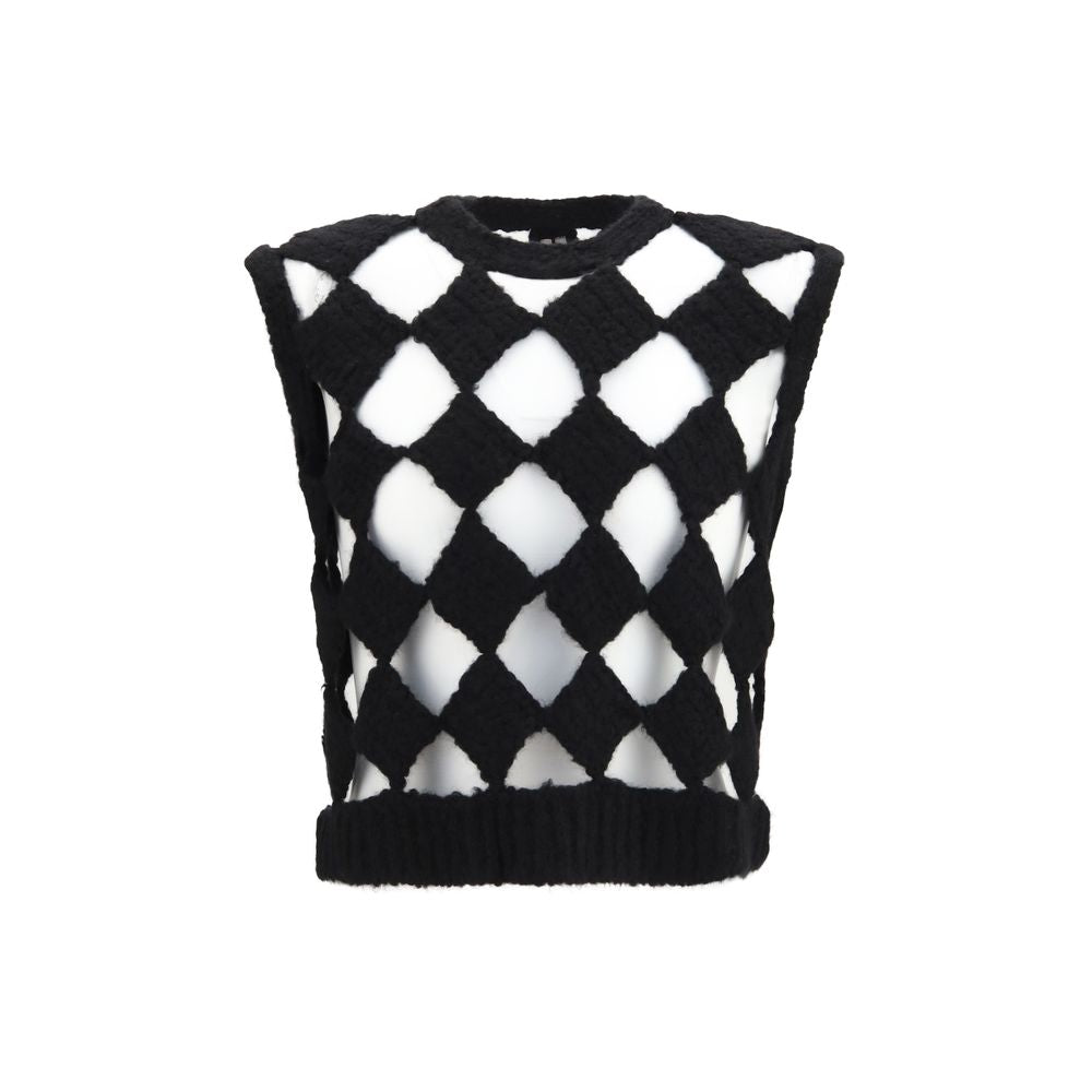 Rick Owens Schwarzes Kaschmir-Top