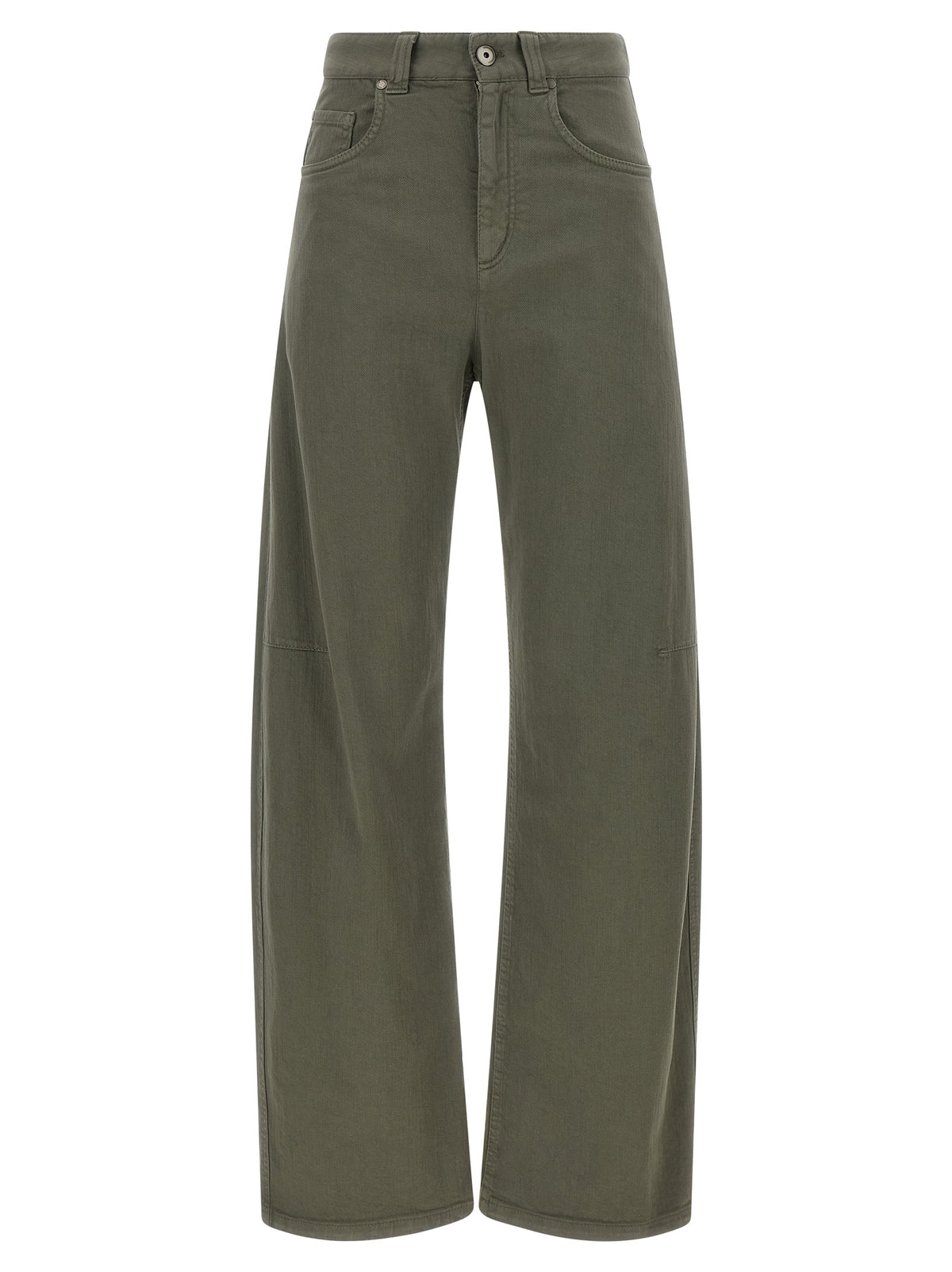 Brunello Cucinelli Zweifarbige Baumwoll-Jeans Denim