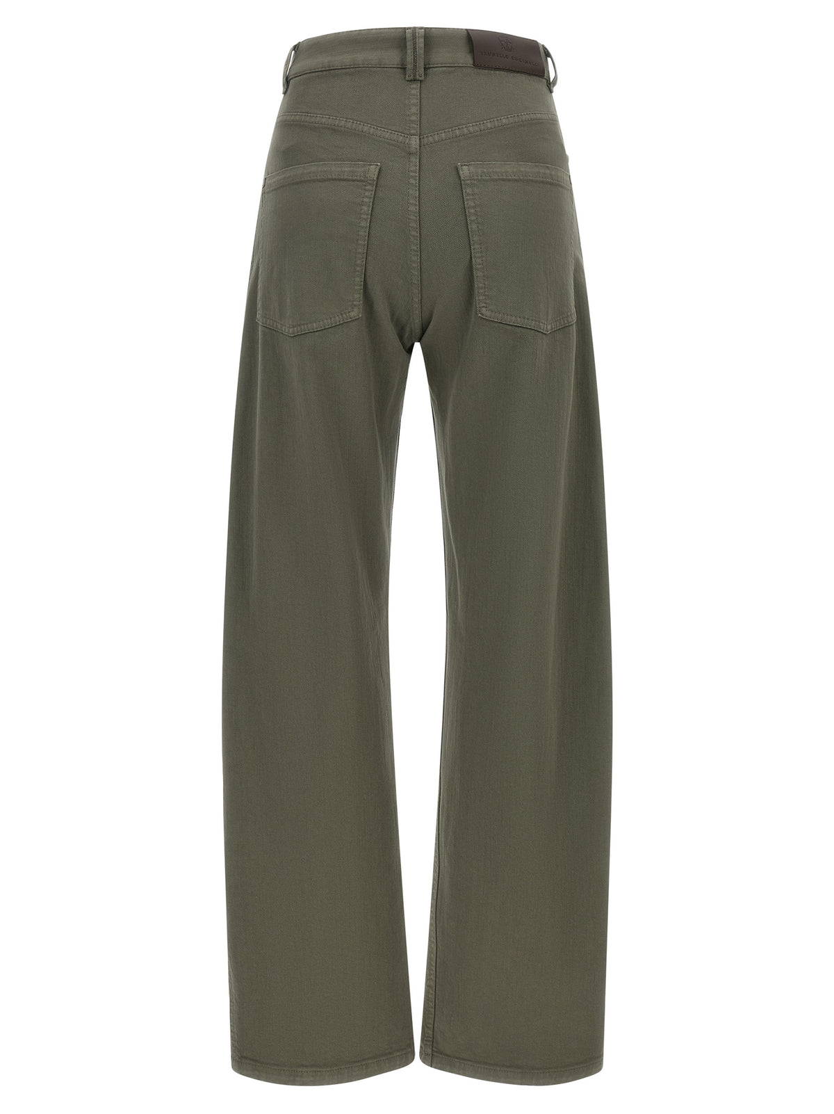 Brunello Cucinelli Zweifarbige Baumwoll-Jeans Denim