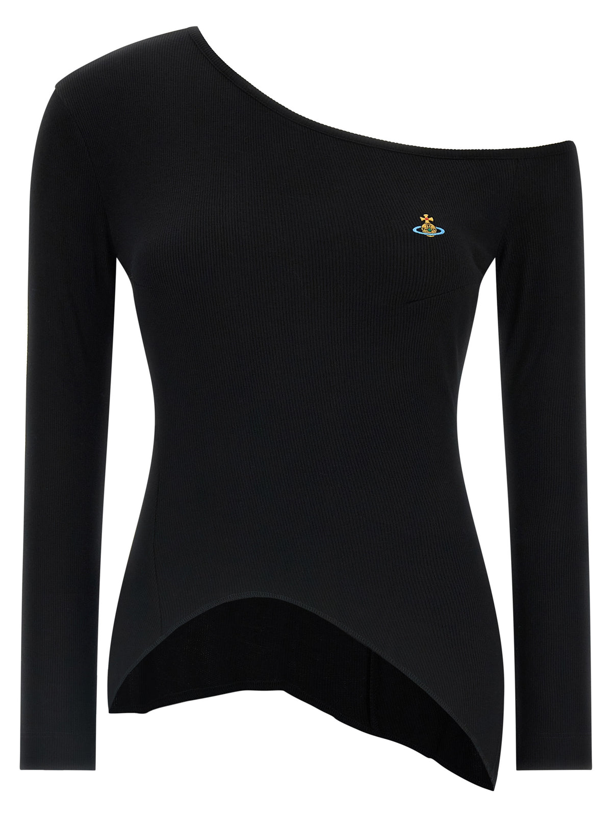 Vivienne Westwood Schwarzes Langarmshirt aus Viskose