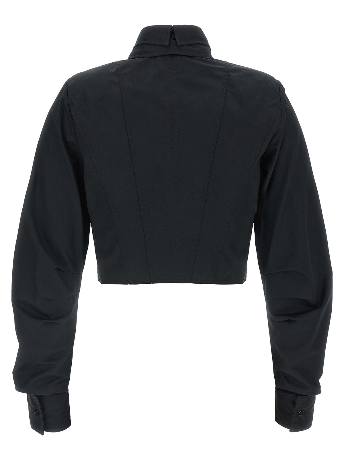 Elisabetta Franchi Schwarze Baumwollbluse
