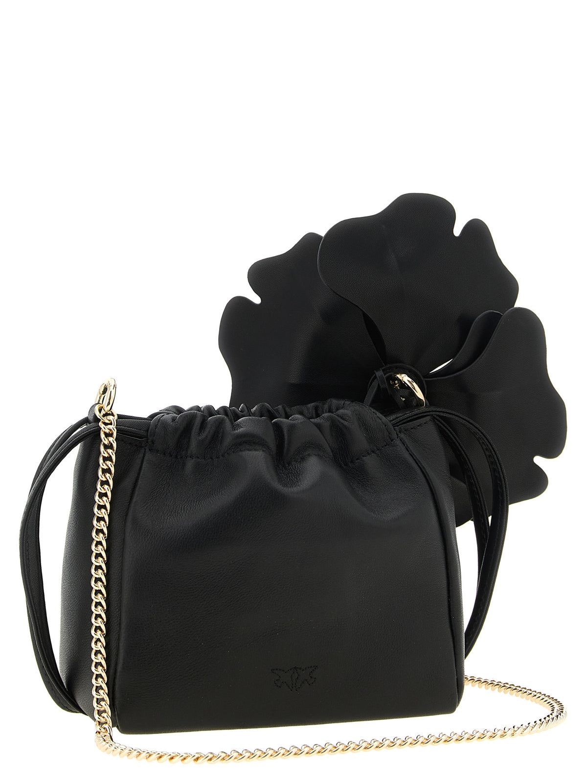 PINKO Schwarze Lammleder-Clutch