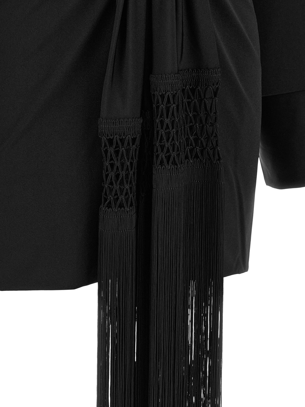 The Andamane Schwarzes Polyester-Kurzkleid