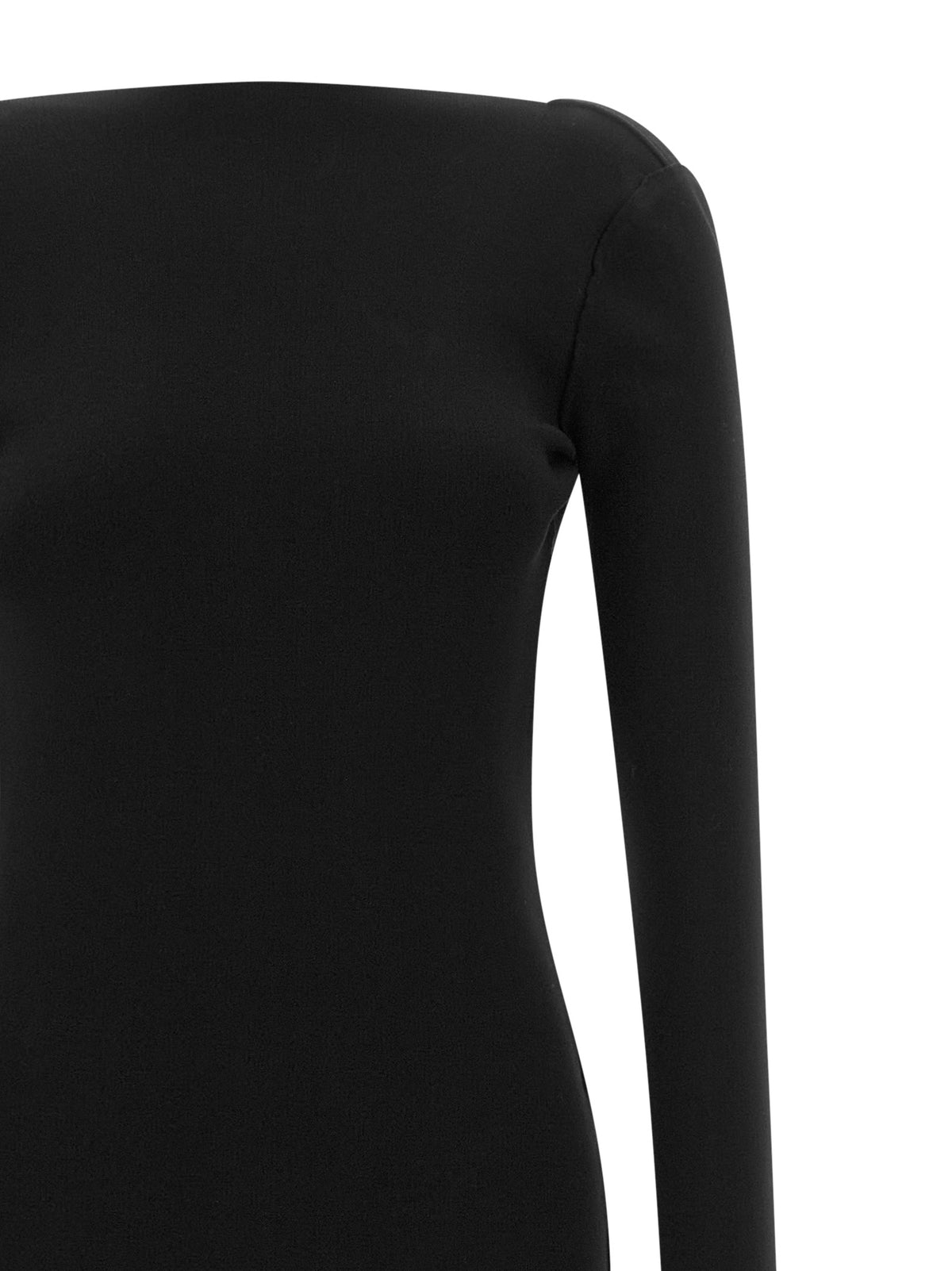 Rick Owens Schwarzes Viskose-Maxikleid