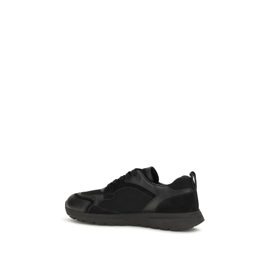 Prada Schwarze Stoff-Sneaker