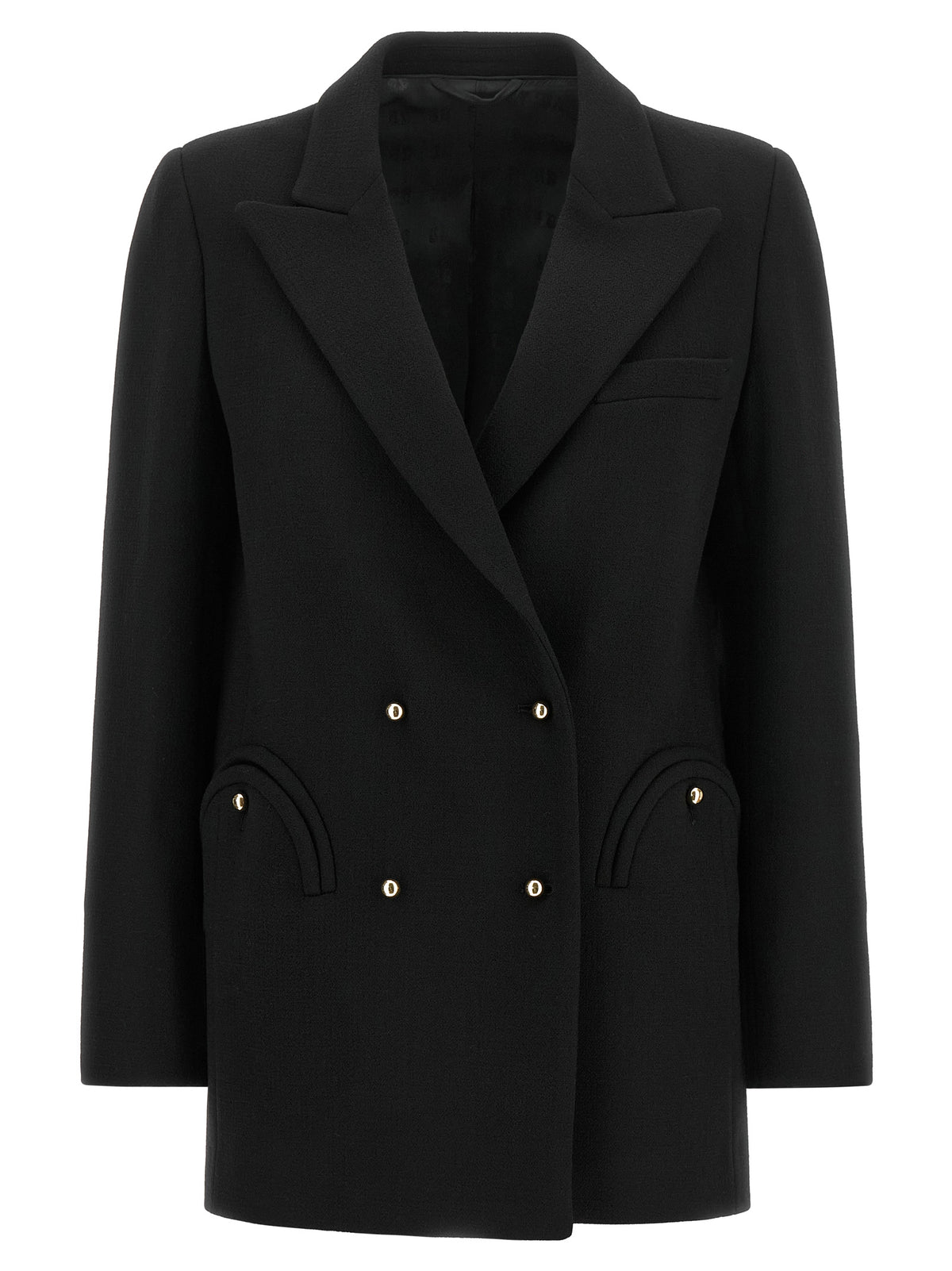 Blazé Milano Schwarzer Blazer aus reiner Schurwolle