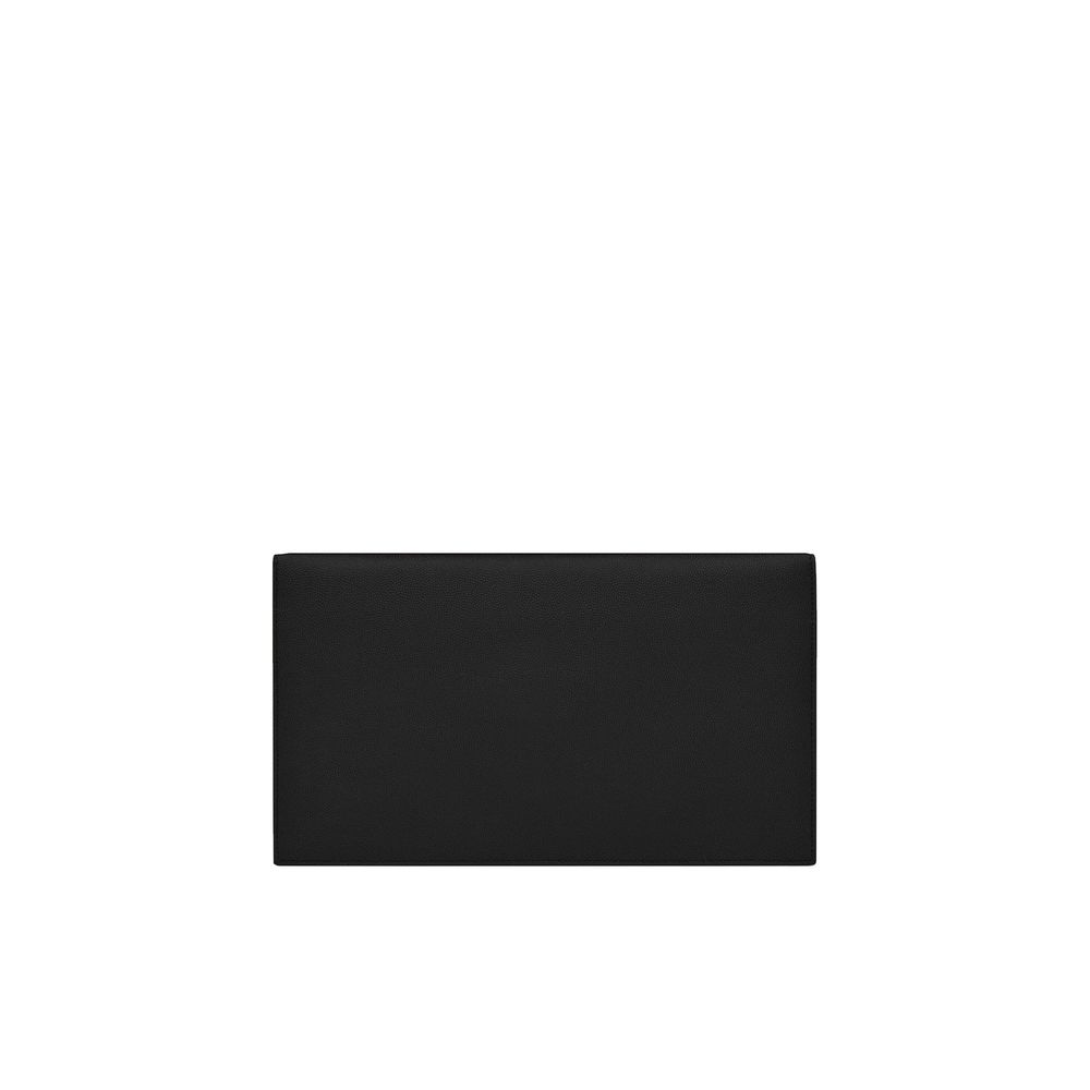 Saint Laurent Schwarze Leder-Clutch