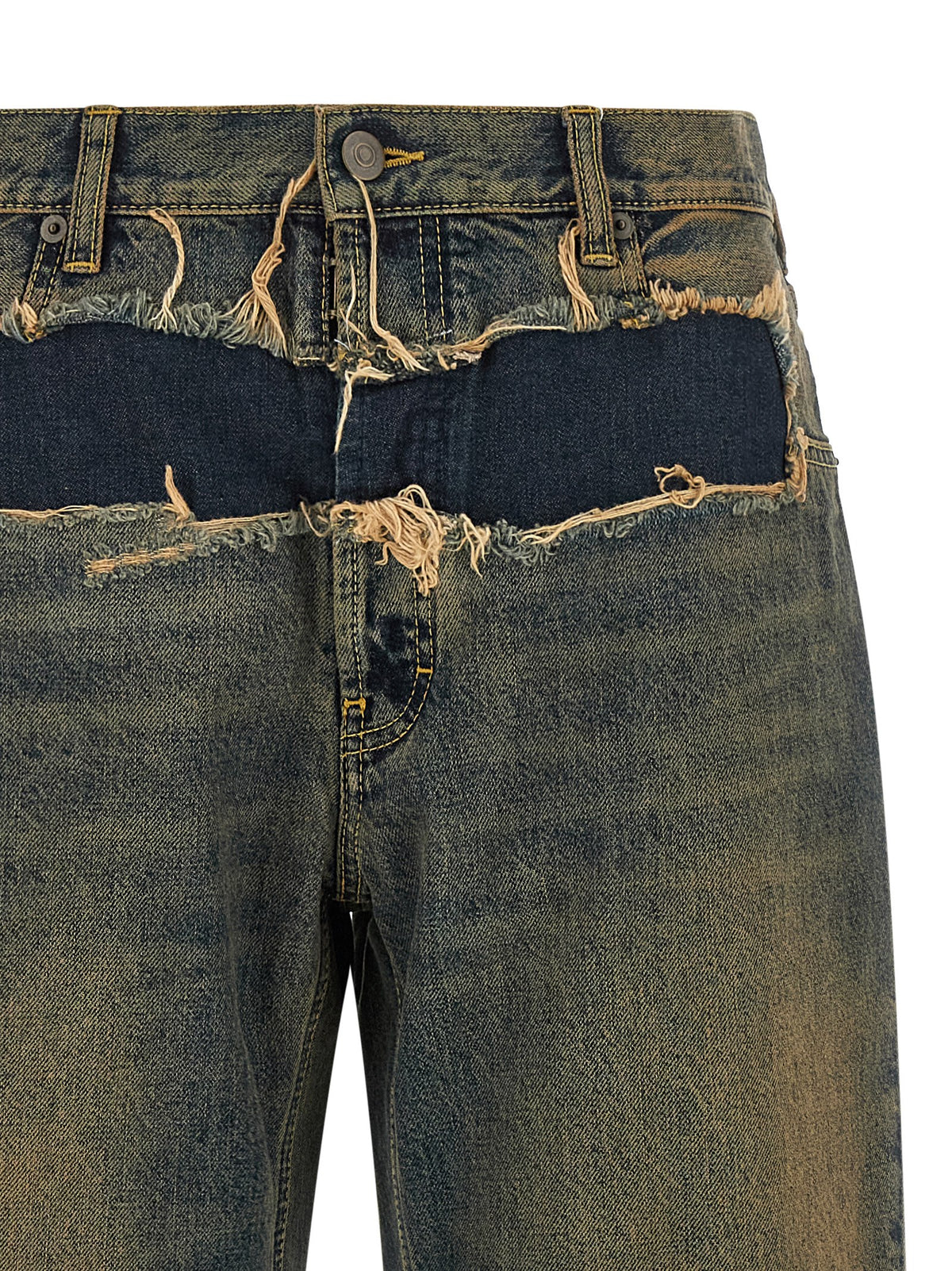 Maison Margiela Blaue Jeans aus Baumwolle im geraden Schnitt