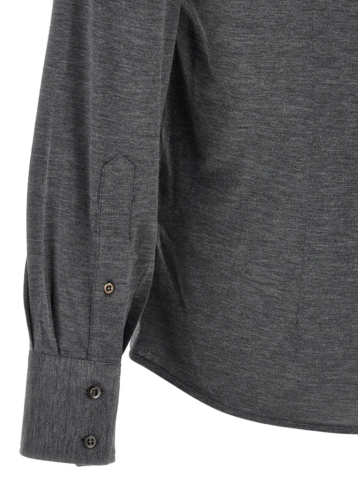 Brunello Cucinelli Graue Seidenbluse