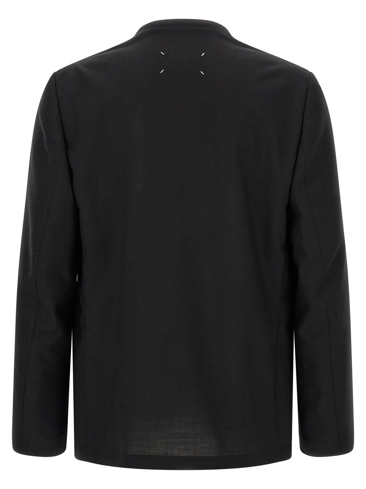 Maison Margiela Schwarzer Blazer aus reiner Schurwolle