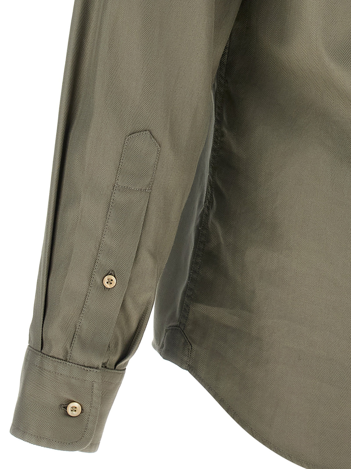 Brunello Cucinelli Zweifarbige Baumwollbluse