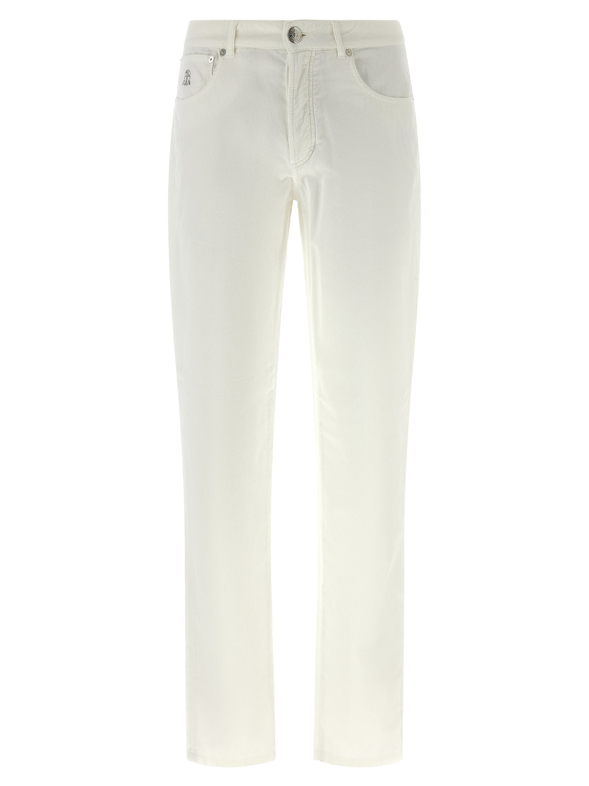 Brunello Cucinelli Weiße Baumwollhose im Casual-Look
