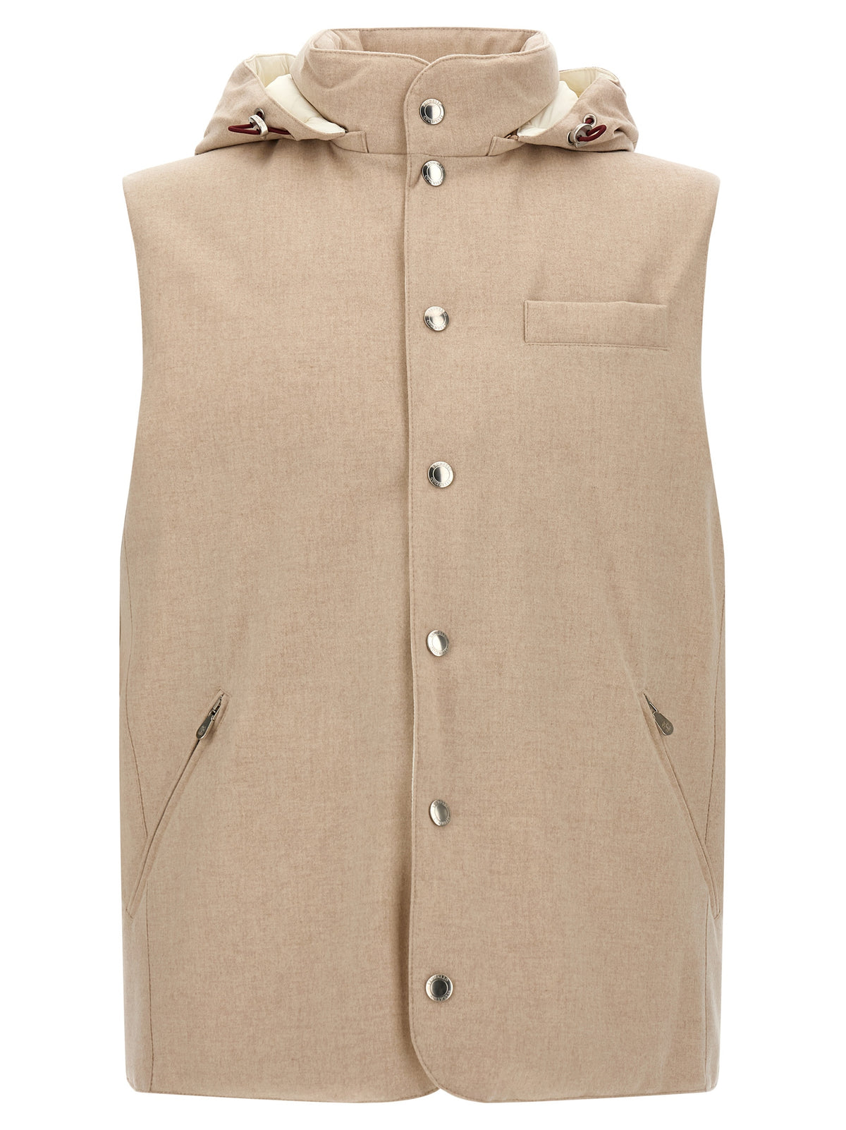 Brunello Cucinelli Beige Woll-Weste