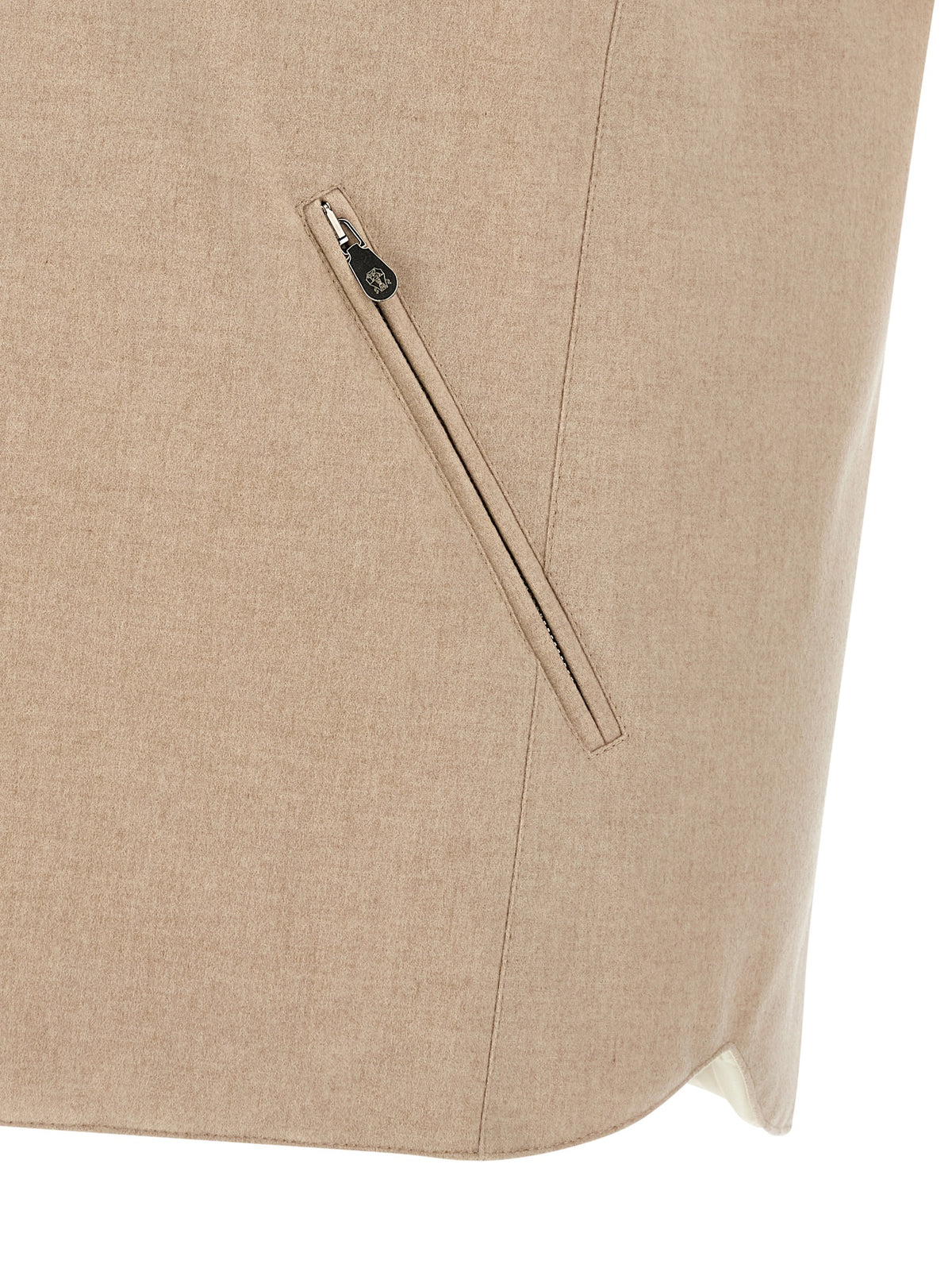 Brunello Cucinelli Beige Woll-Weste