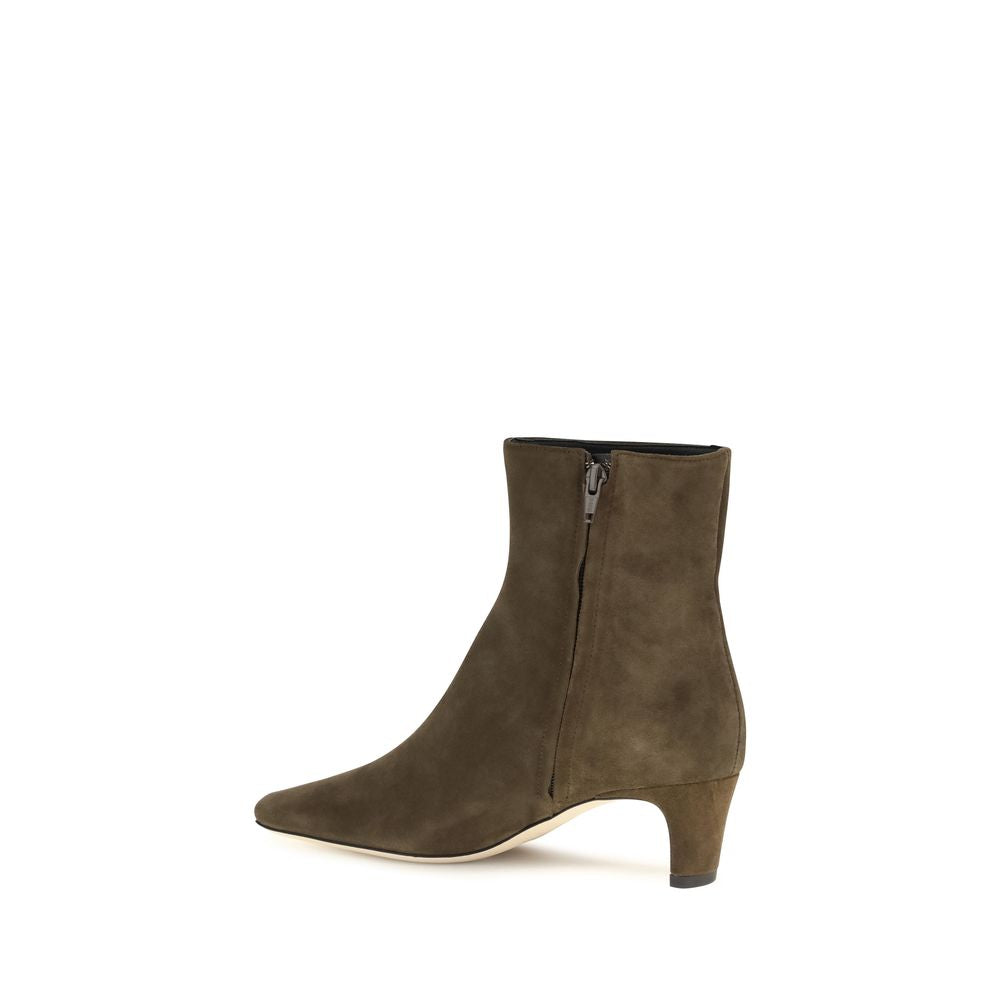 Staud Schwarze Ankle Boots aus Kalbsleder Bos Taurus