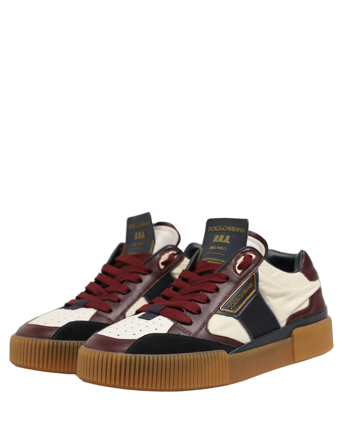 Dolce & Gabbana MIAMI Sneaker-Schuhe aus mehrfarbigem Leder