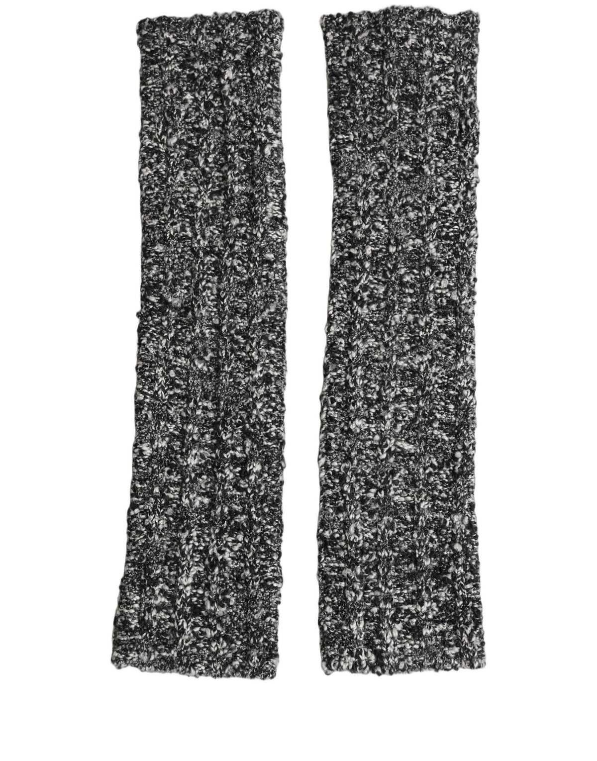 Dolce & Gabbana Strick-Armstulpen aus schwarzer Wollmischung