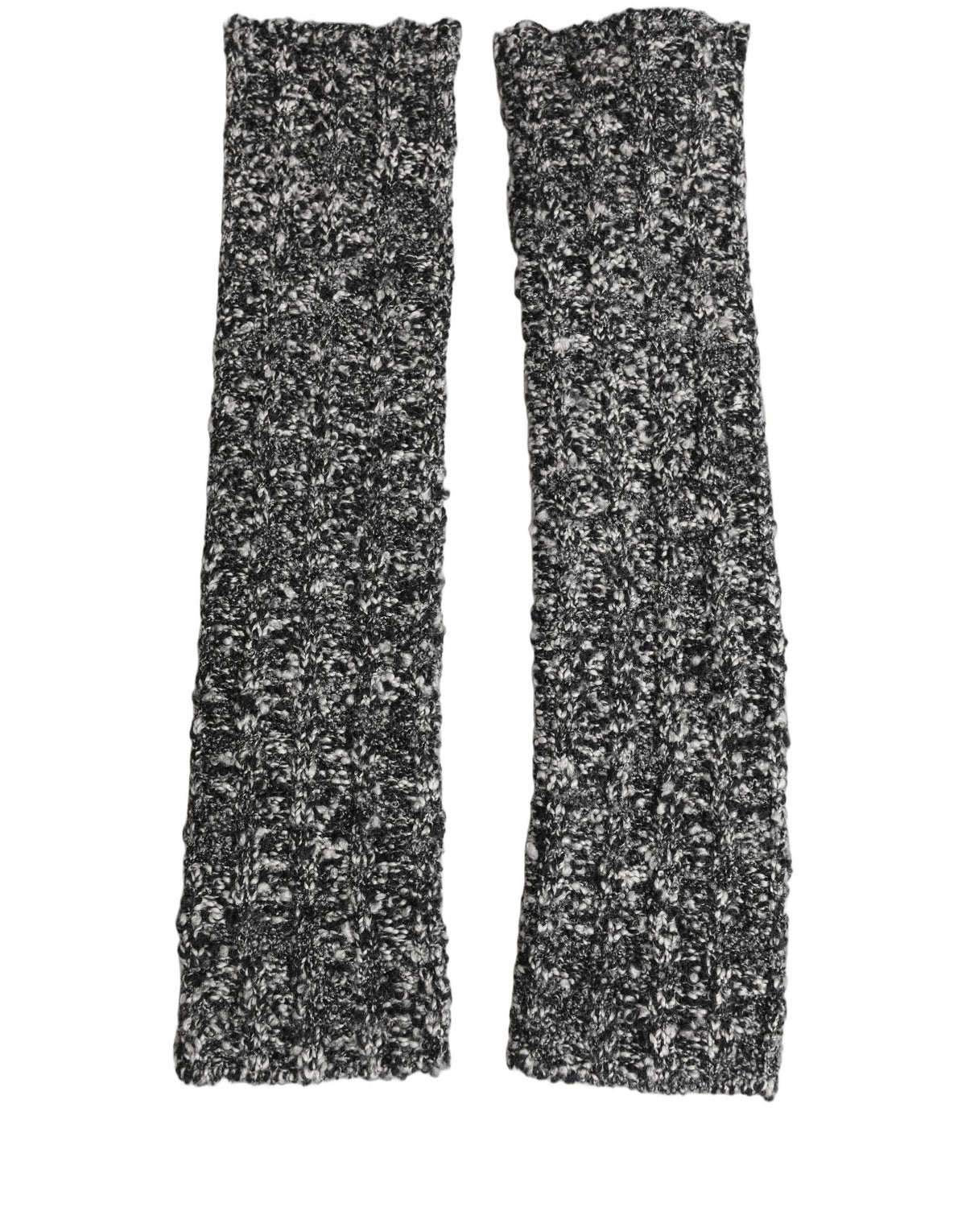 Dolce & Gabbana Strick-Armstulpen aus schwarzer Wollmischung