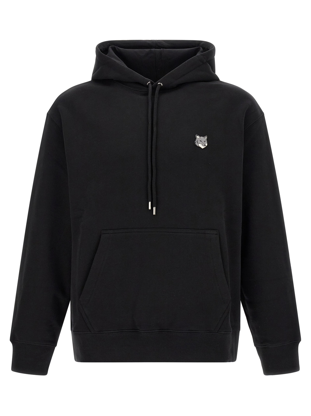 Maison Kitsuné Schwarzer Baumwoll-Sweatshirt