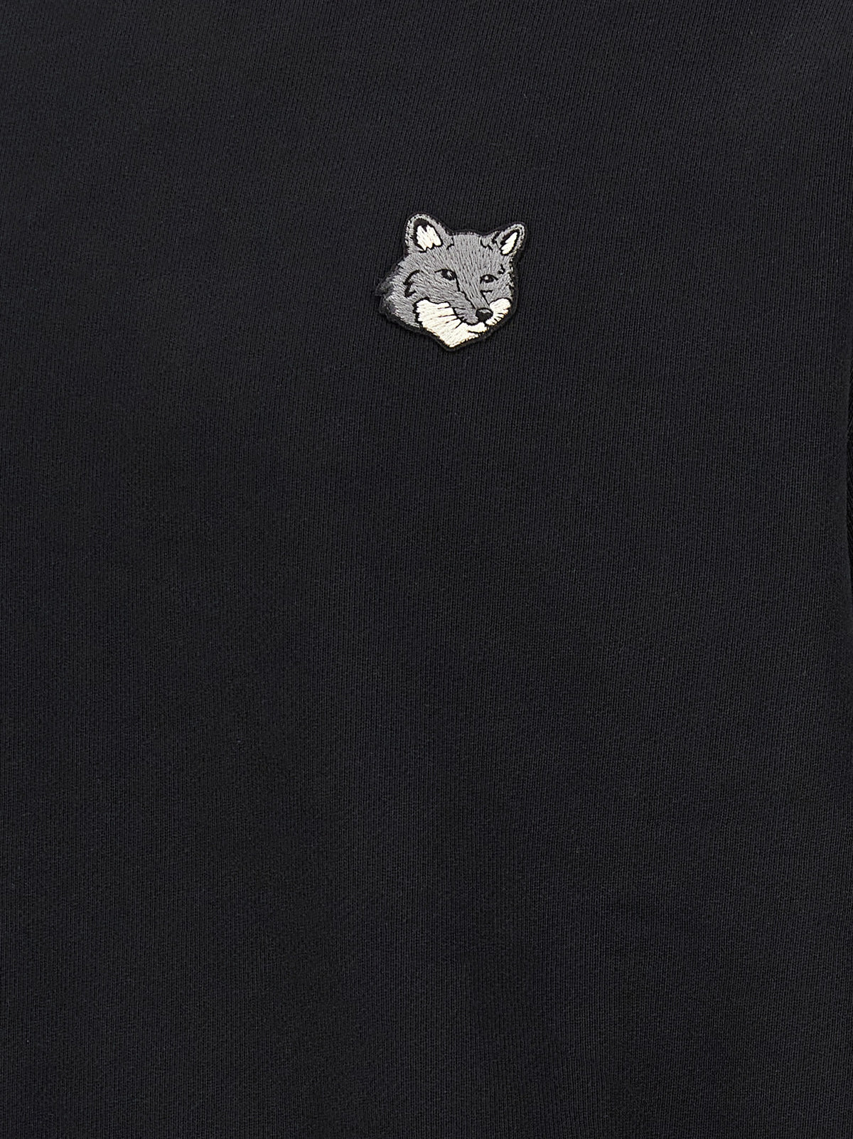 Maison Kitsuné Schwarzer Baumwoll-Sweatshirt