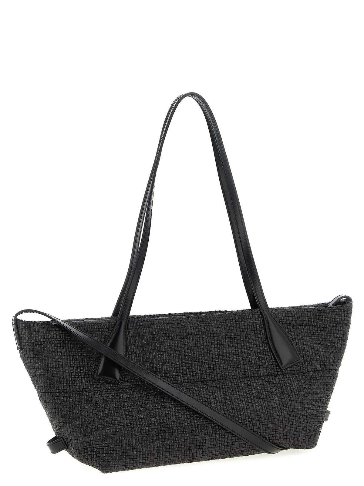 Balmain Schwarze Shopper-Tasche aus Polyamid