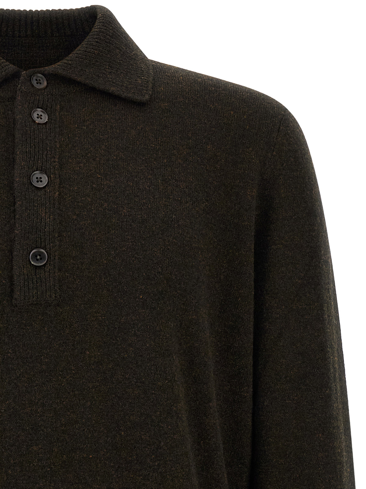 ZEGNA Braunes Woll-Poloshirt