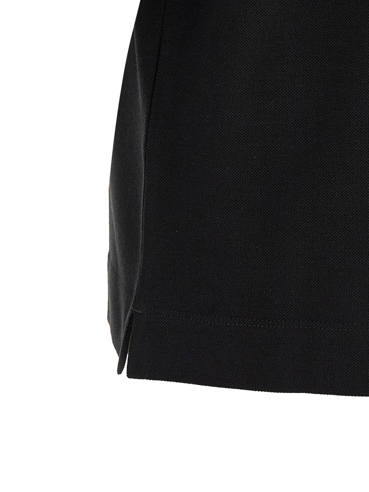ZEGNA Schwarzes Baumwoll-Poloshirt