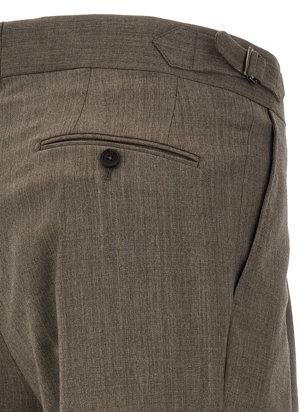 Pal Zileri Braune Wollstoffhose
