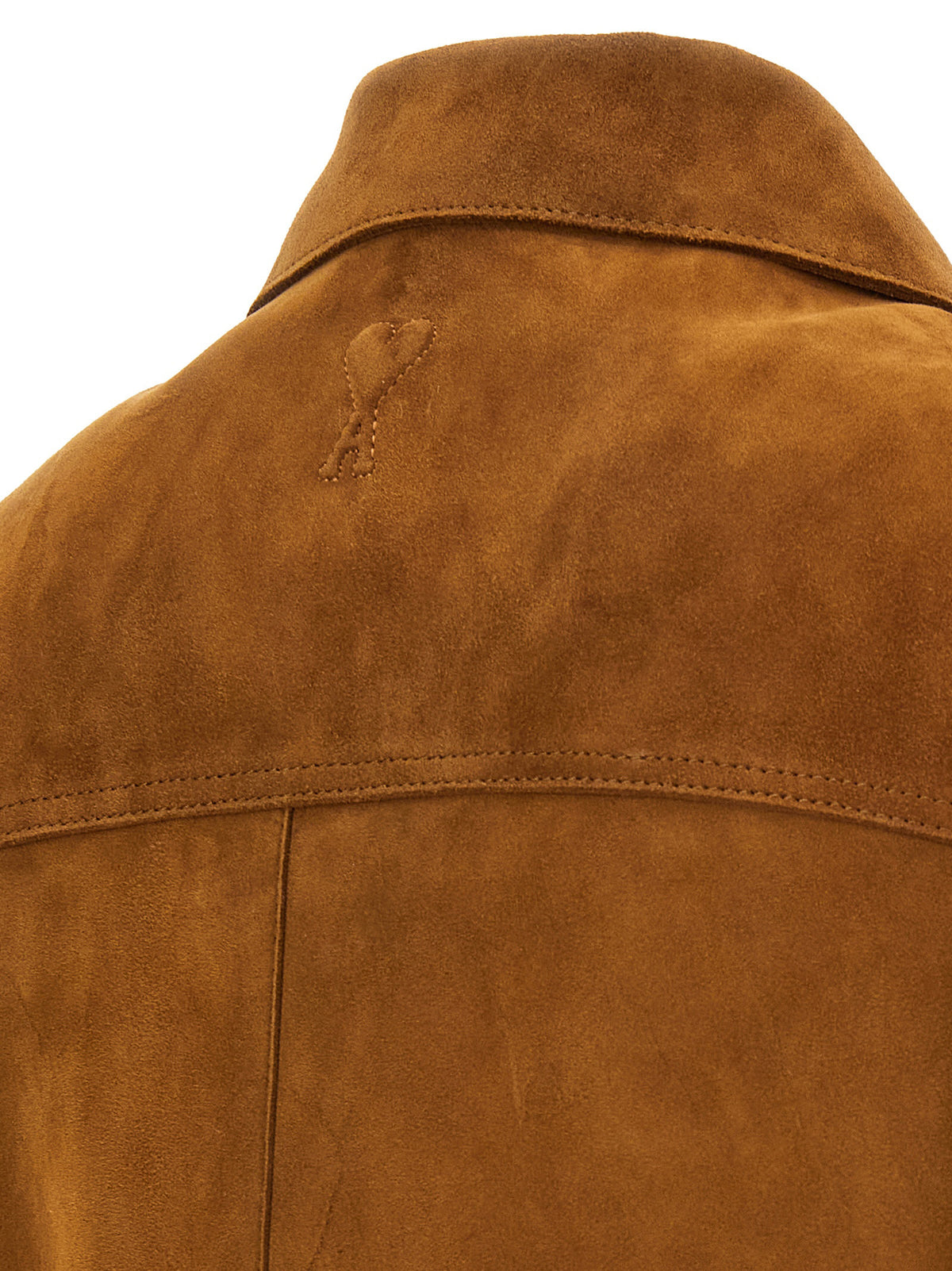 Ami Paris Braune Jacke aus Ziegenleder