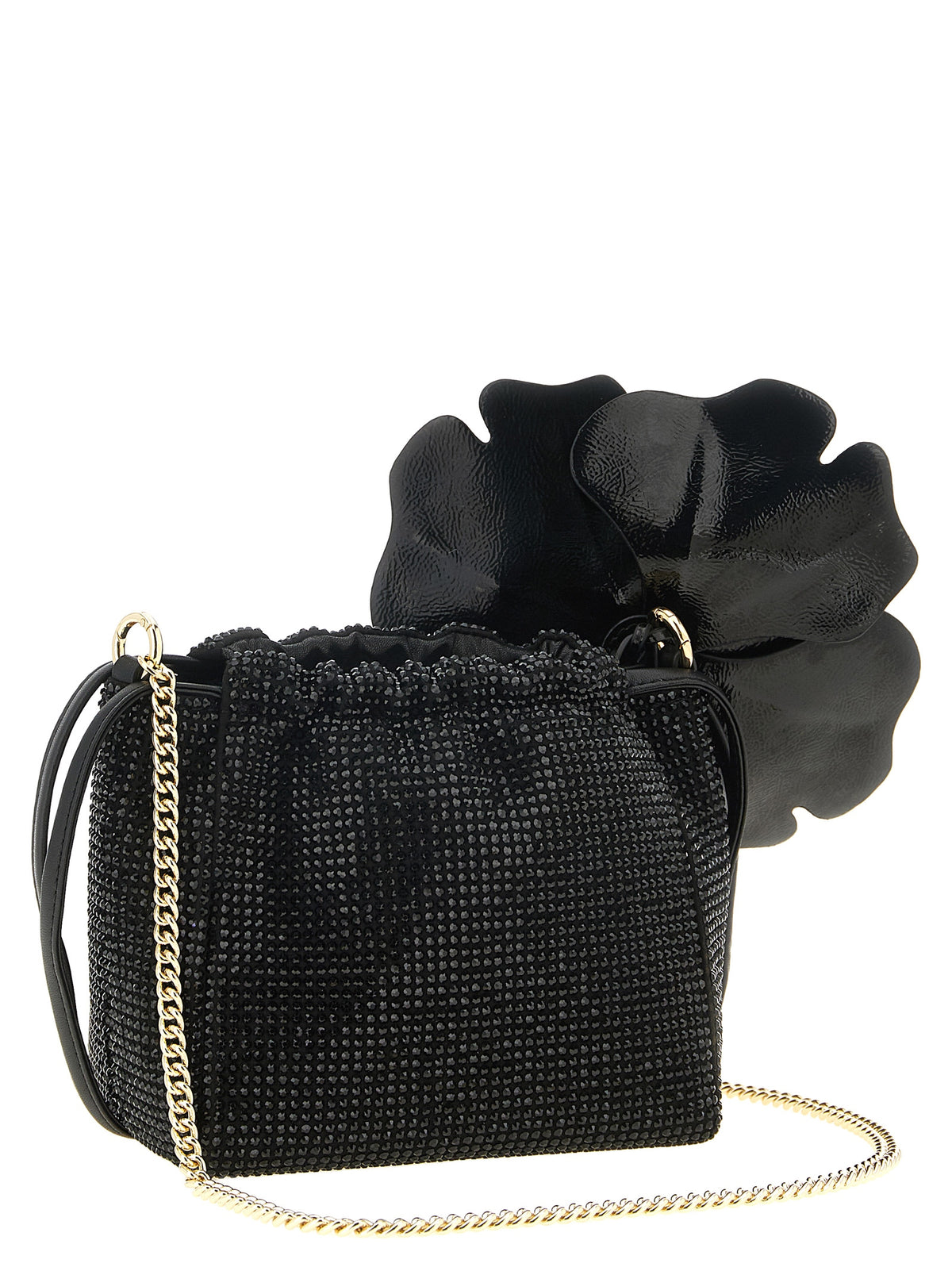 PINKO Schwarze Clutch aus Polyethylen