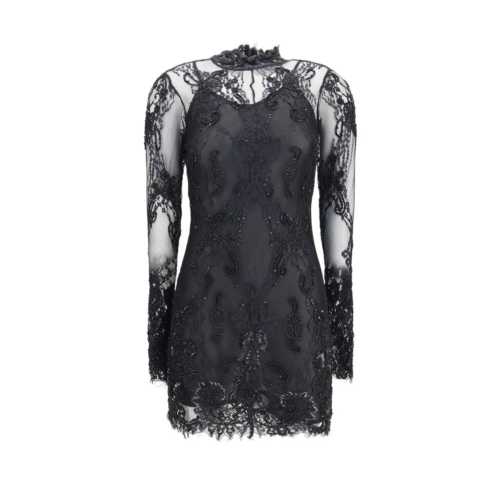 Blumarine Schwarzes Polyamid-Cocktailkleid