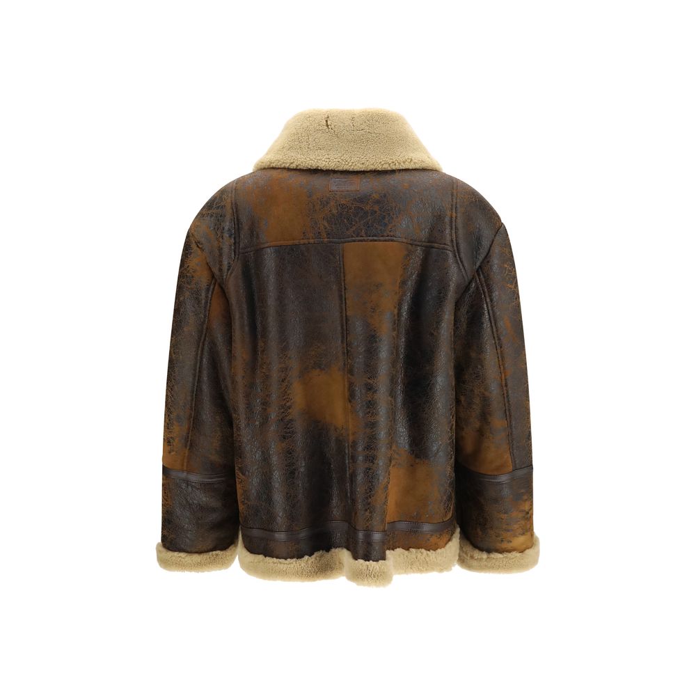 Valstar Braune Lammlederjacke Ovis Aries