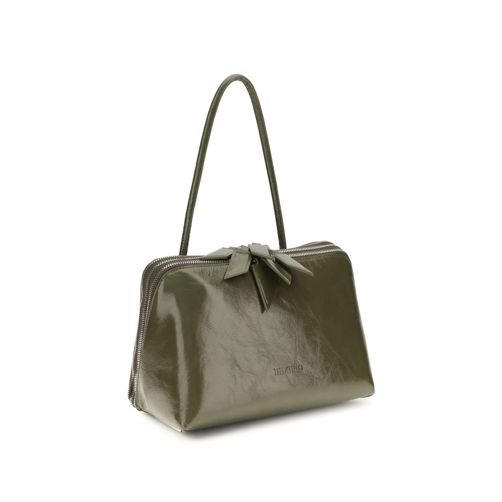 The Attico Bicolor Calf Leather Bos Taurus Schultertasche