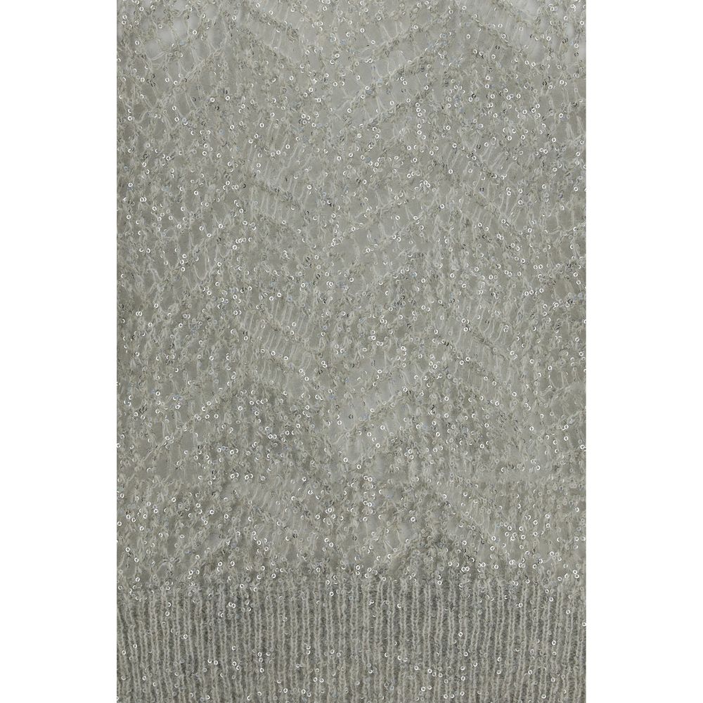 Brunello Cucinelli Graues Sweatshirt aus Leinen