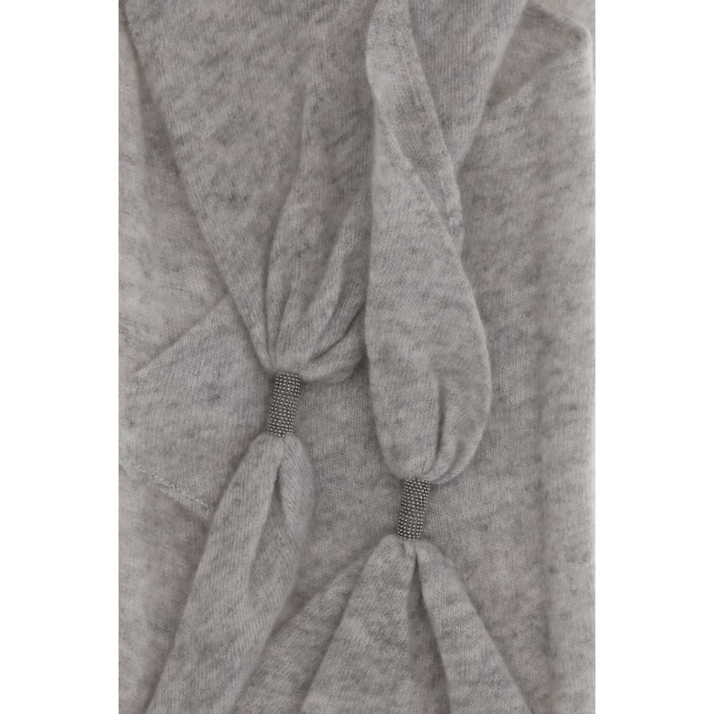 Brunello Cucinelli Grauer Kaschmir-Foulard