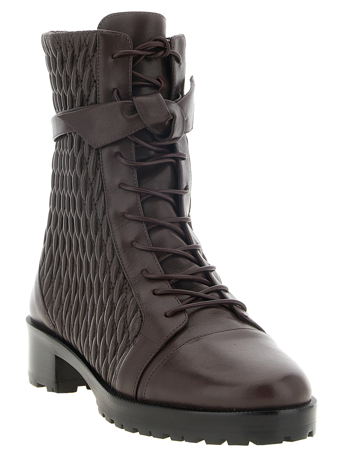 Alexandre Birman Lila Kalbsleder Schnürstiefel