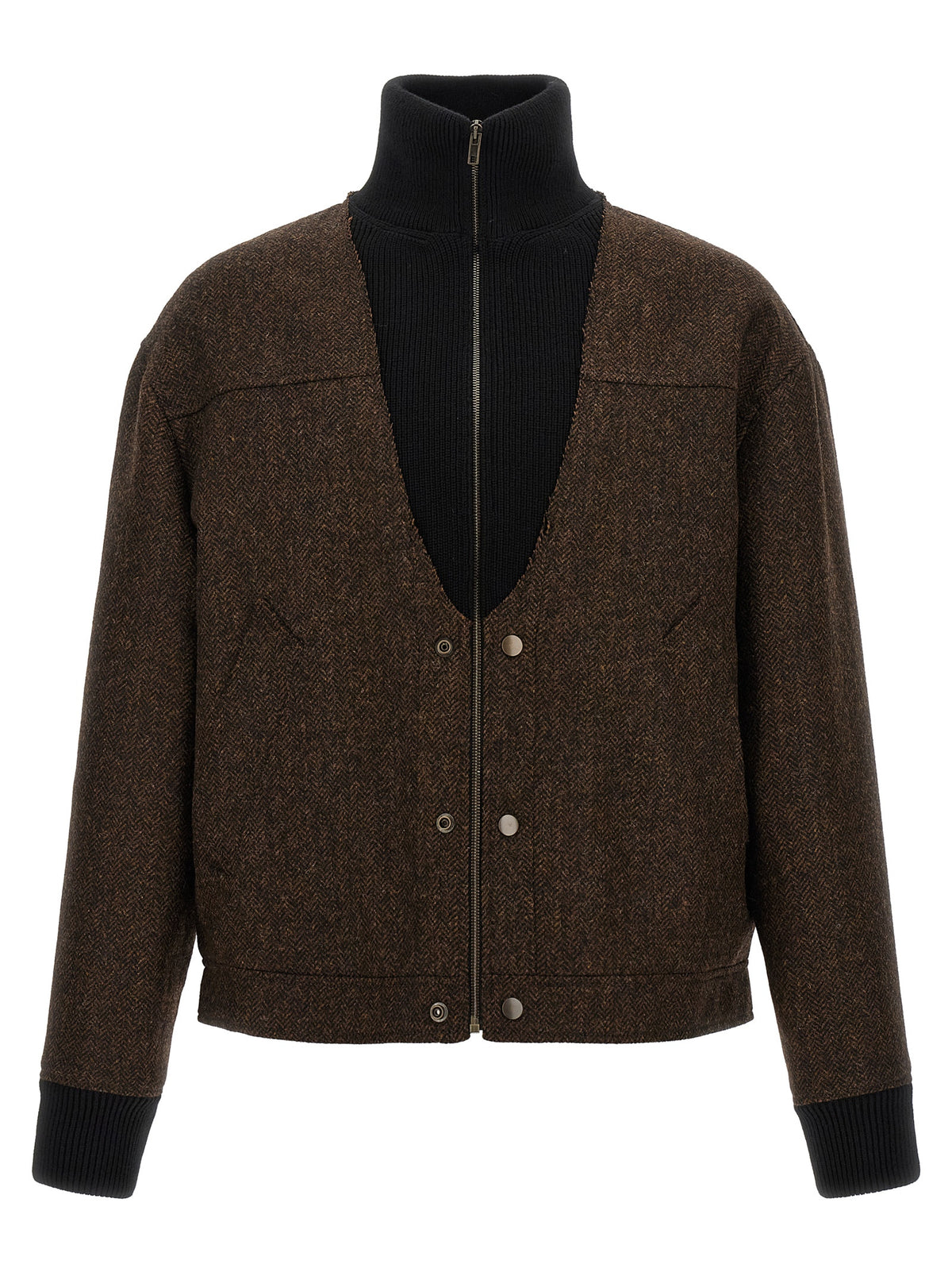 Maison Margiela Brauner Woll-Bomber