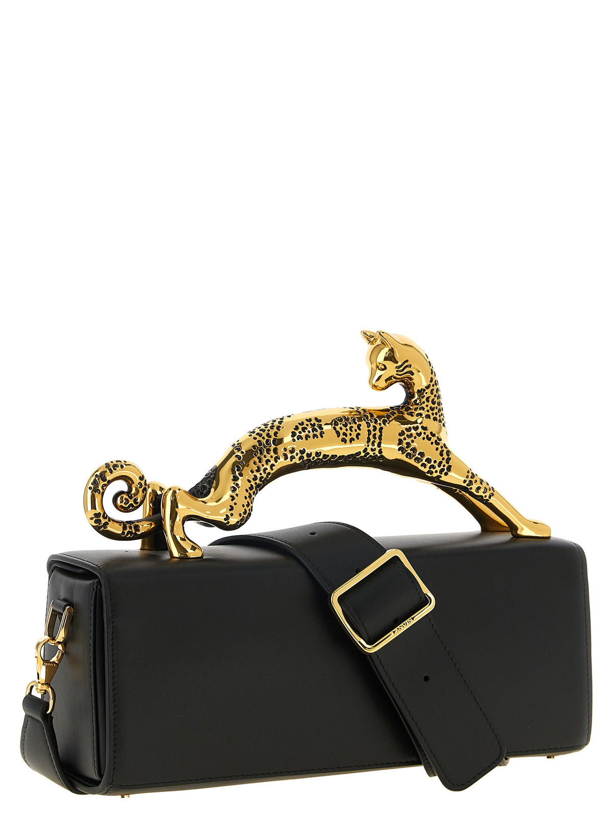 Lanvin Schwarze Kalbsleder-Handtasche