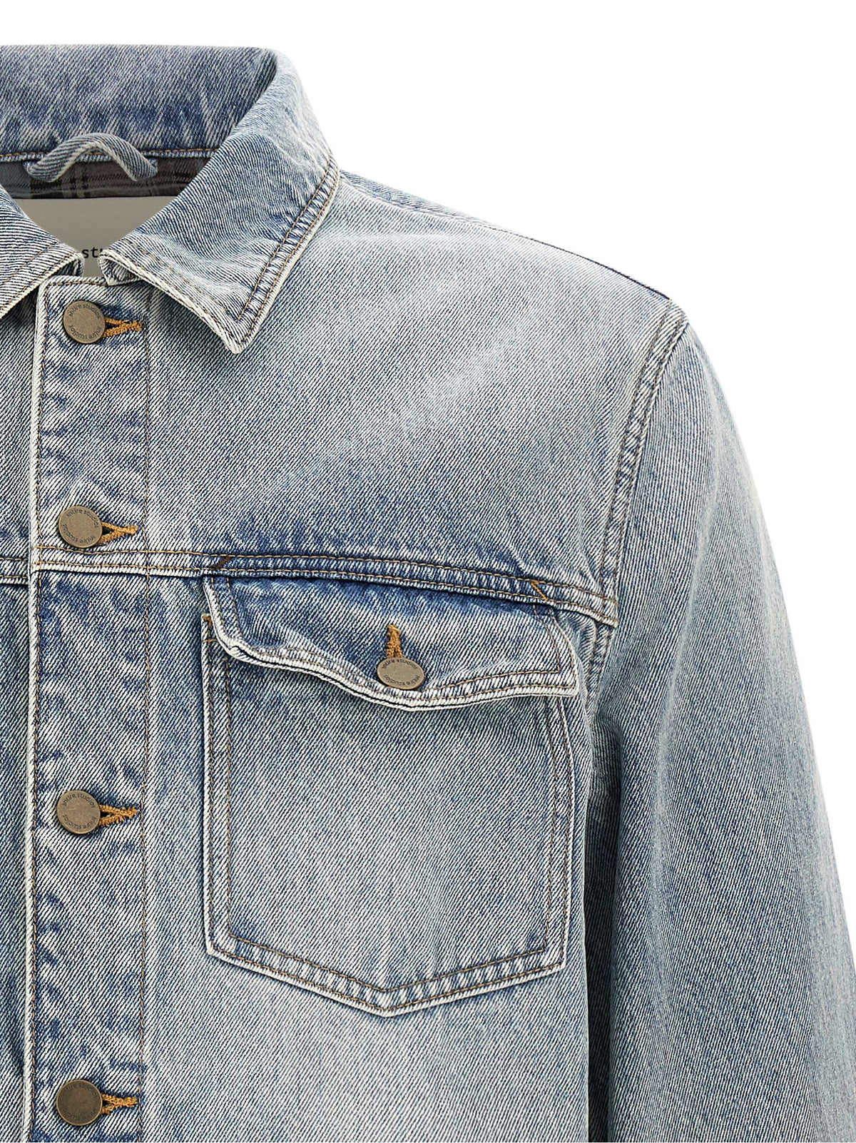 Entire Studios Blaue Jeansjacke aus Baumwolle
