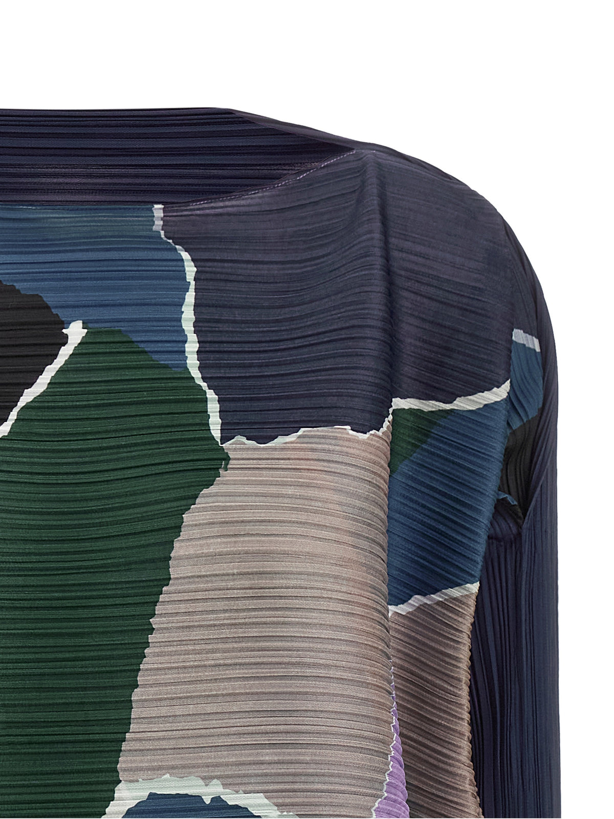 PLEATS PLEASE ISSEY MIYAKE Mehrfarbiges Midikleid aus Polyester
