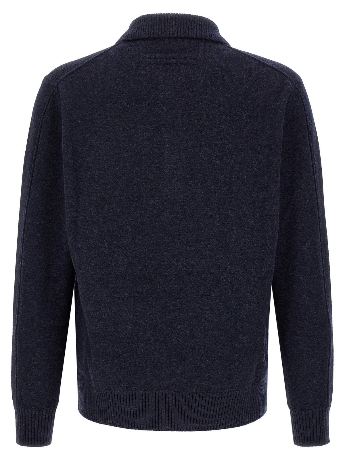 ZEGNA Blaues Woll-Poloshirt