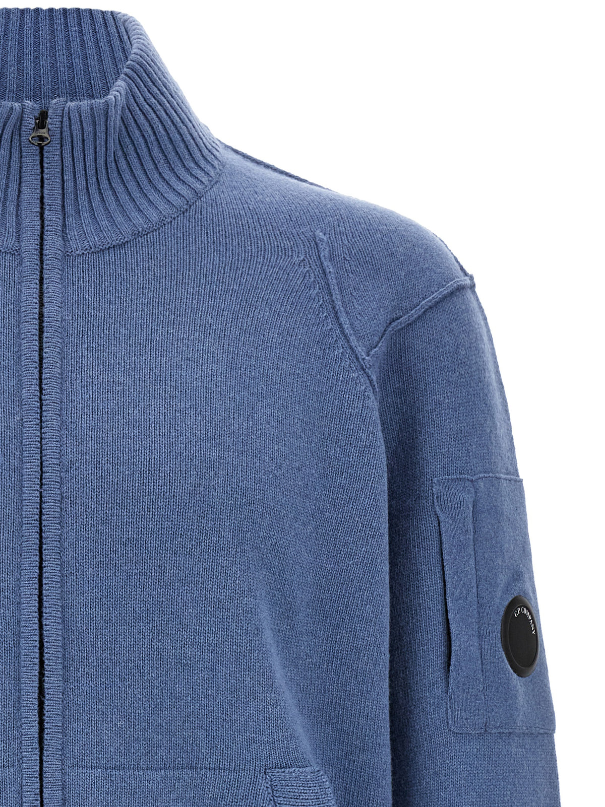 C.P. Company Blauer Wollcardigan