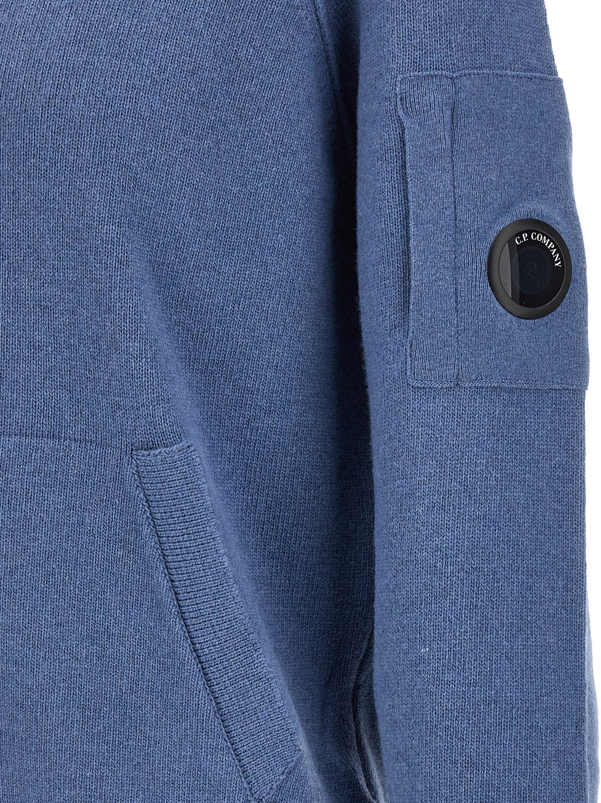 C.P. Company Blauer Wollcardigan