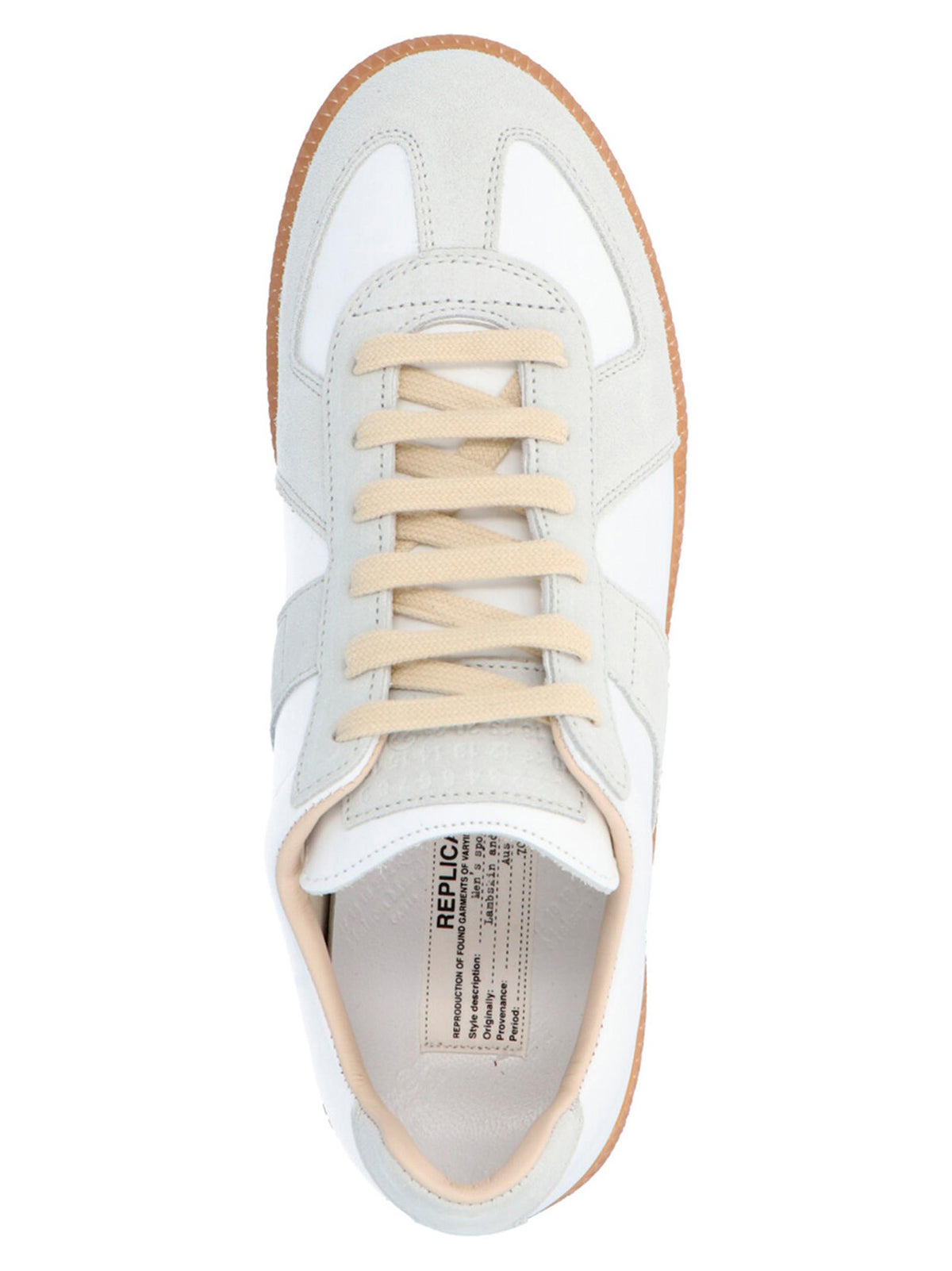 Maison Margiela Weiße Low-Top-Sneaker aus Polyvinyl