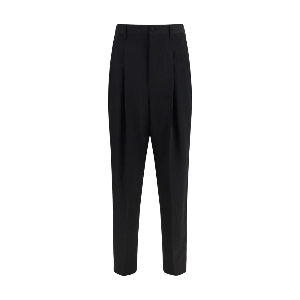 Dolce & Gabbana Schwarze Wollhose Oves Aries
