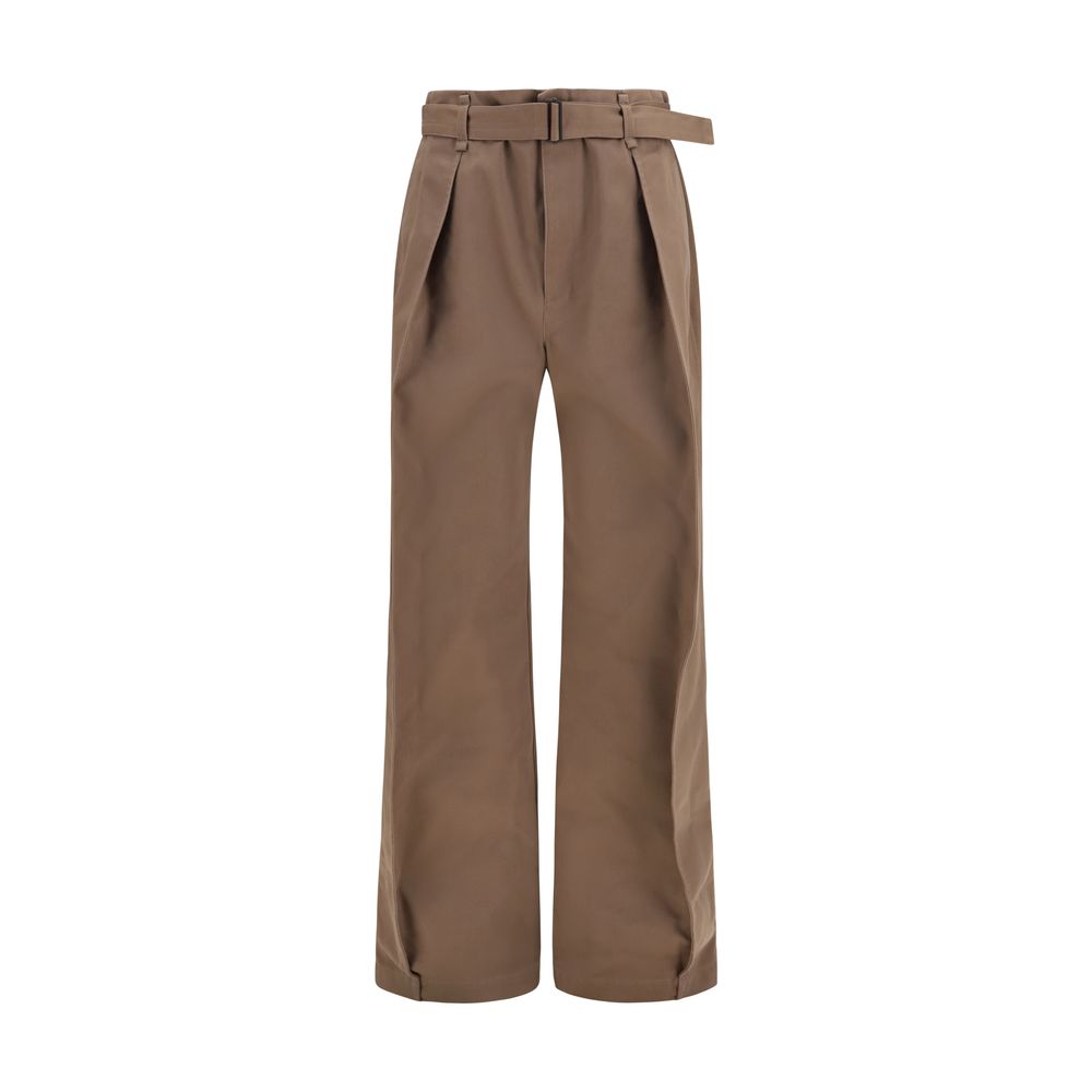 Lemaire Braune Freizeithose aus Polyester
