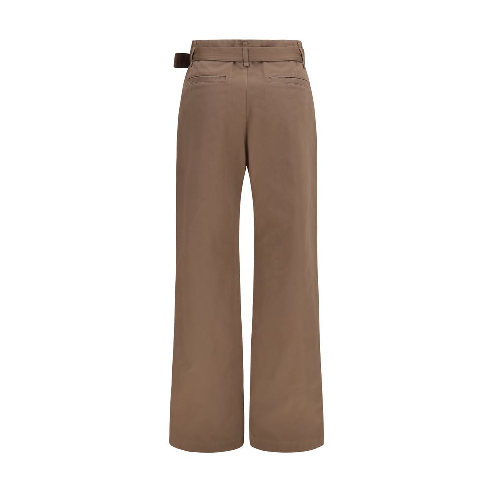 Lemaire Braune Freizeithose aus Polyester