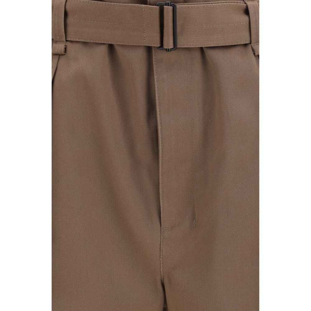 Lemaire Braune Freizeithose aus Polyester