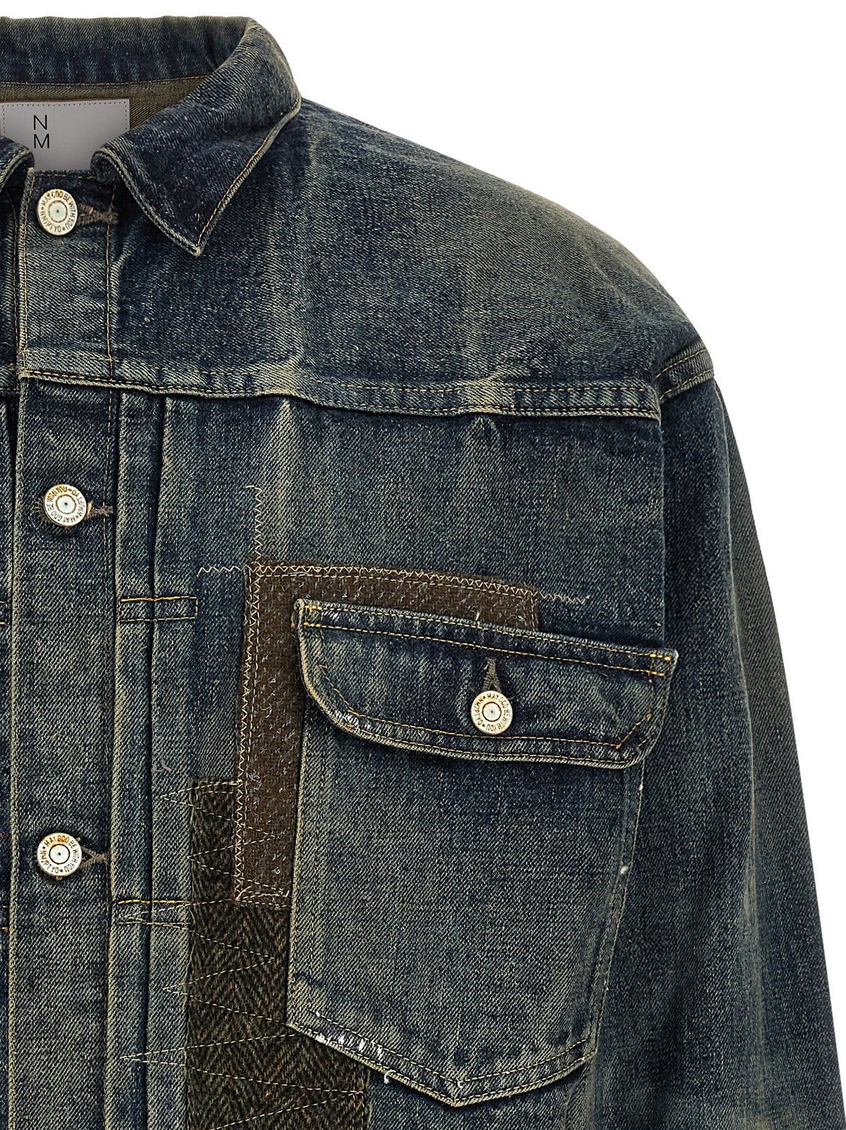 Junya Watanabe Blaue Jeansjacke aus Baumwolle