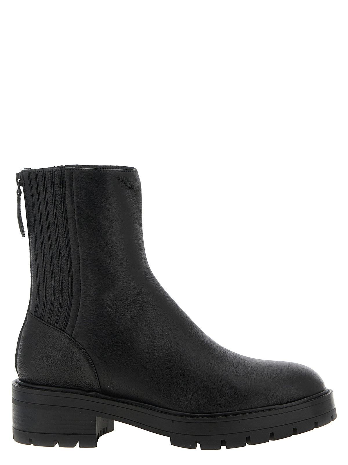 Aquazzura Schwarze Stiefeletten aus Kalbsleder